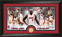 Lebron James MVP Bronze Coin Panoramic Photo Mint
