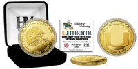 University of Miami 5-Time National Champs Gold Coin