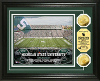 Michigan State University Stadium Gold Coin Photo Mint
