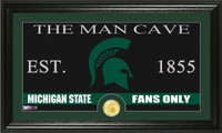 Michigan State University Man Cave Bronze Coin Panoramic Photo Mint