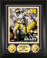Tom Brady University of Michigan 24KT Gold Coin Photo Mint
