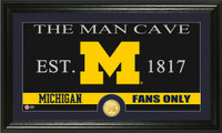 University of Michigan Man Cave Bronze Coin Panoramic Photo Mint