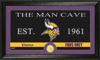 Minnesota Vikings Man Cave Bronze Coin Panoramic Photo Mint