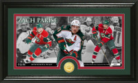 Zach Parise Bronze Coin Panoramic Photo Mint