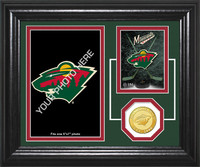 Minnesota Wild Fan Memories Bronze Coin Desktop Photo Mint