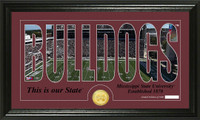 Mississippi State University Silhouette Bronze Coin Photo Mint