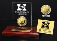 University of Missouri 24KT Gold Coin Etched Acrylic