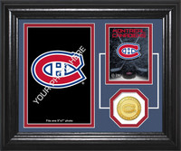 Montreal Canadians Fan Memories Bronze Coin Desktop Photo Mint