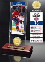 P.K.Subban Ticket and Bronze Coin Desktop Acrylic