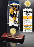 Shea Weber Ticket and Bronze Coin Desktop Acrylic