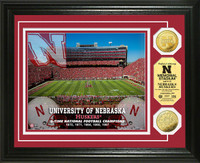 University of Nebraska Stadium Gold Coin Photo Mint