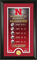 University of Nebraska Legacy Bronze Coin Panoramic Photo Mint
