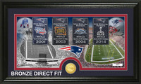 New England Patriots Traditions Bronze Coin Panoramic Photo Mint