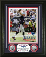 Tom Brady 400th Career Touchdown Pass Silver Coin Photo Mint