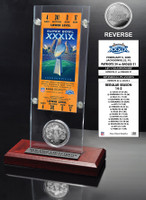 Super Bowl 39 Ticket & Game Coin Collection