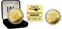   New England Patriots Super BowlxLIX Champions Gold Mint Coin