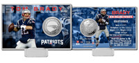 Tom Brady Silver Coin Card