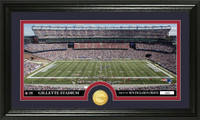 New England Patriots Stadium Bronze Coin Panoramic Photo Mint