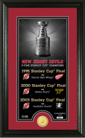 New Jersey Devils Legacy Supreme Bronze Coin Panoramic Photo Mint