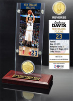 Anthony Davis Ticket & Bronze Coin Acrylic Desk Top