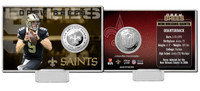Drew Brees Silver Coin Card