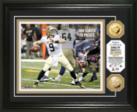 Drew Brees 400 Career Touchdown Passes Gold Coin Photo Mint
