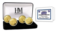 New York Giants 4-time Super Bowl Champions Gold Game Coin Set