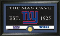 New York Giants Man Cave Bronze Coin Panoramic Photo Mint