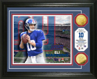 Eli Manning Gold Coin Photo Mint