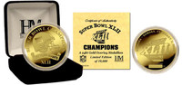 New York Giants 24KT Gold Super BowlxLII Champions Coin