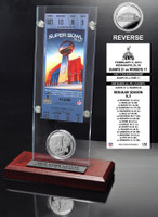 Super Bowl 46 Ticket & Game Coin Collection