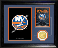 New York Islanders Fan Memories Bronze Coin Desktop Photo Mint