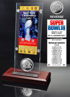 Super Bowl 3 Ticket & Game Coin Collection