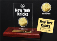 New York Knicks 24KT Gold Coin Etched Acrylic