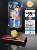 Jacob DeGrom Ticket & Bronze Coin Acrylic Desk Top