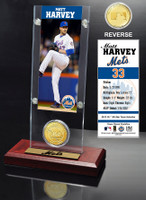 Matt Harvey Ticket & Bronze Coin Acrylic Desk Top