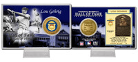 Lou Gehrig Class of 1939 Hall of Fame Bronze Coin Card