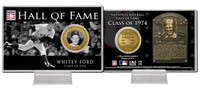Whitey Ford Class of 1974 Hall of Fame Bronze Coin Card