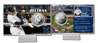 Carlos Beltran Silver Coin Card