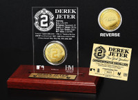 Derek Jeter Gold Coin Etched Acrylic