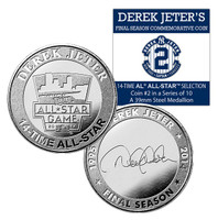 Derek Jeter Final Season 14 time All Star Coin # 2