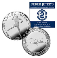 Derek Jeter Final Season Jump Throw Coin #6