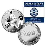 Derek Jeter Final Season Fan Vote Coin #8