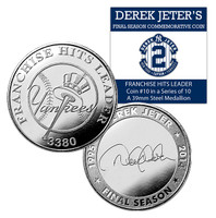 Derek Jeter Final Season Yankees All Time Hit Leader Coin #10