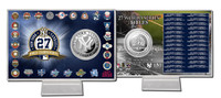 New York Yankees 27x WS Champs Silver Coin Card