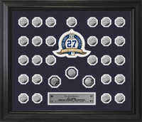 New York Yankees World Series 30 Coin Collection Frame
