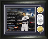 Derek Jeter Memorable Moments Gold Coin Photo Mint