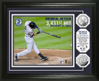 Derek Jeter Career hit 3431 Silver Coin Photo Mint