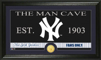 New York Yankees The Man Cave Bronze Coin Panoramic Photo Mint