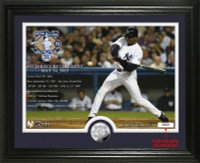 Bernie Williams Career Stats Silver Coin Photo Mint